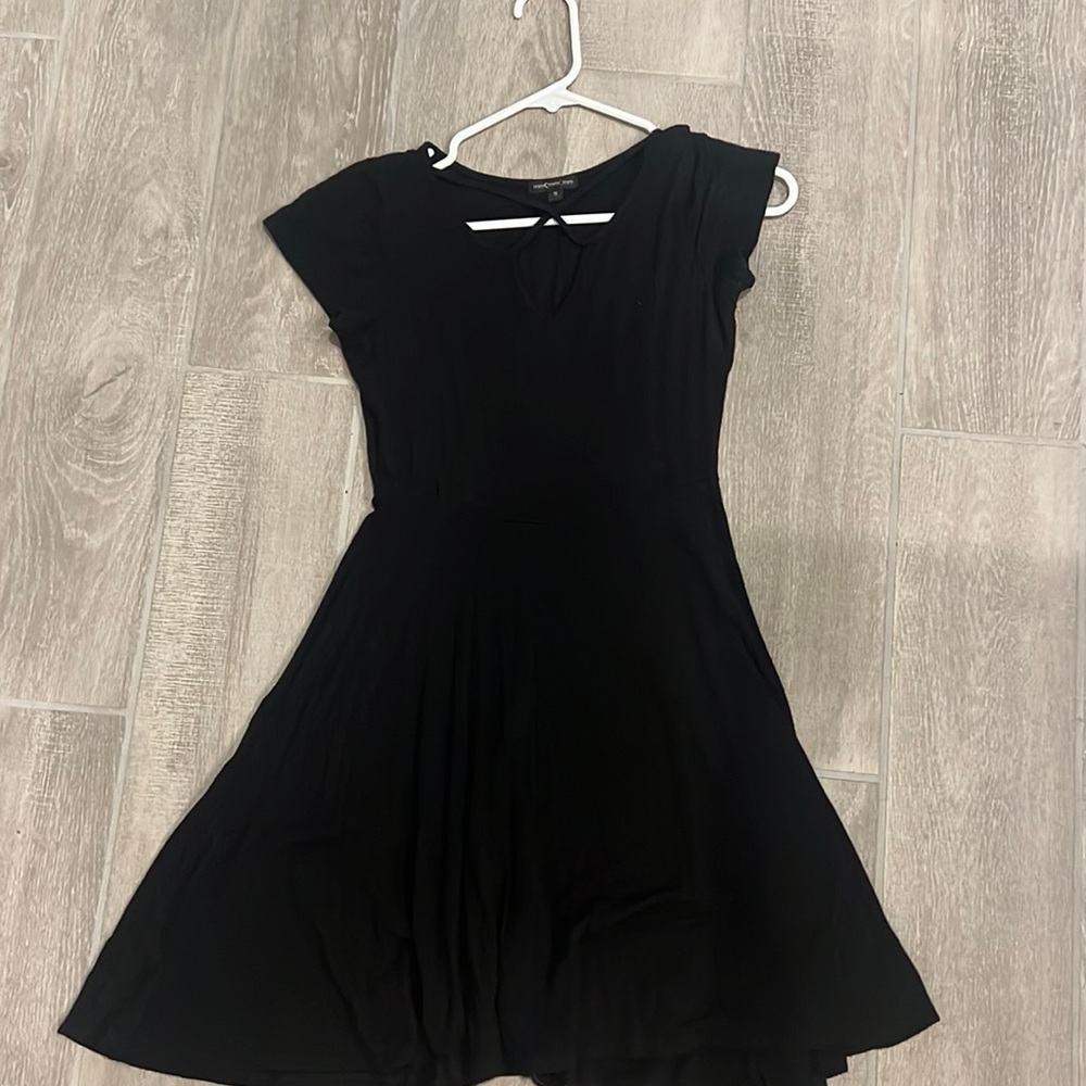 Black mini dress